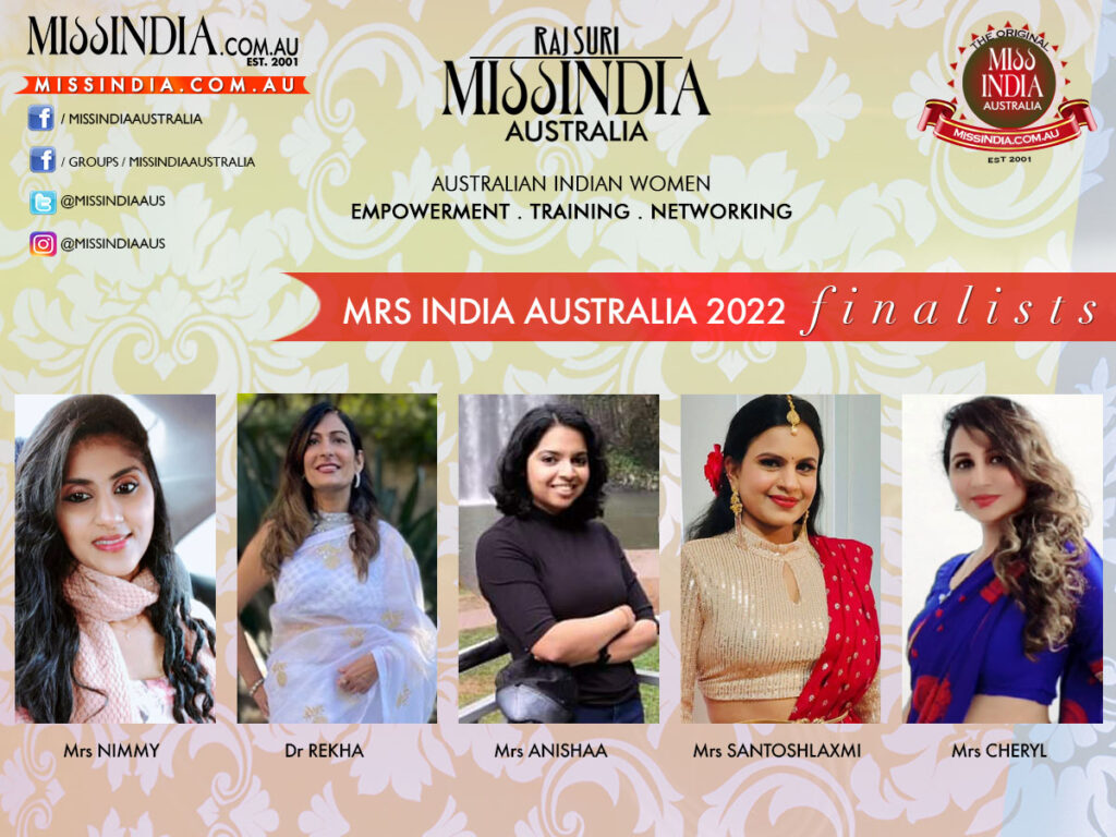 Miss India Australia 2022 and Mrs India Australia 2022 Finalists.